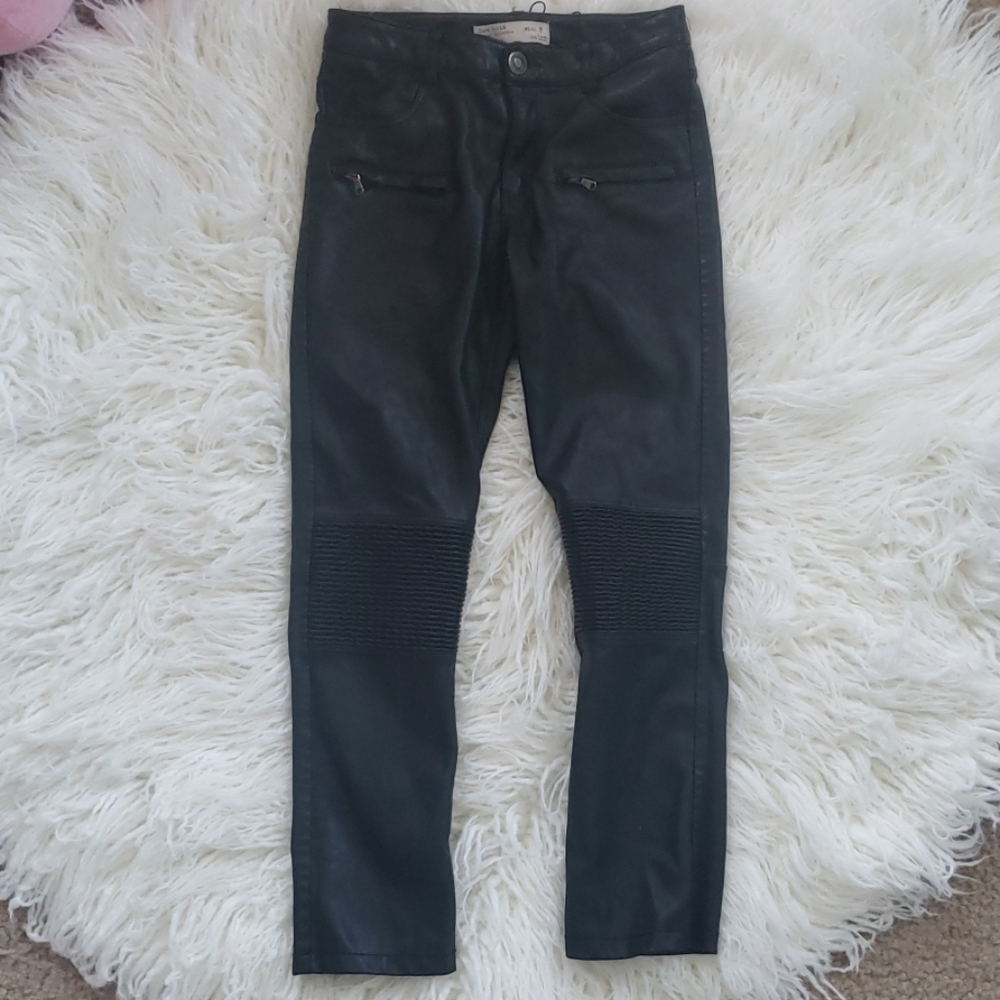 Zara "Leather" jeans
